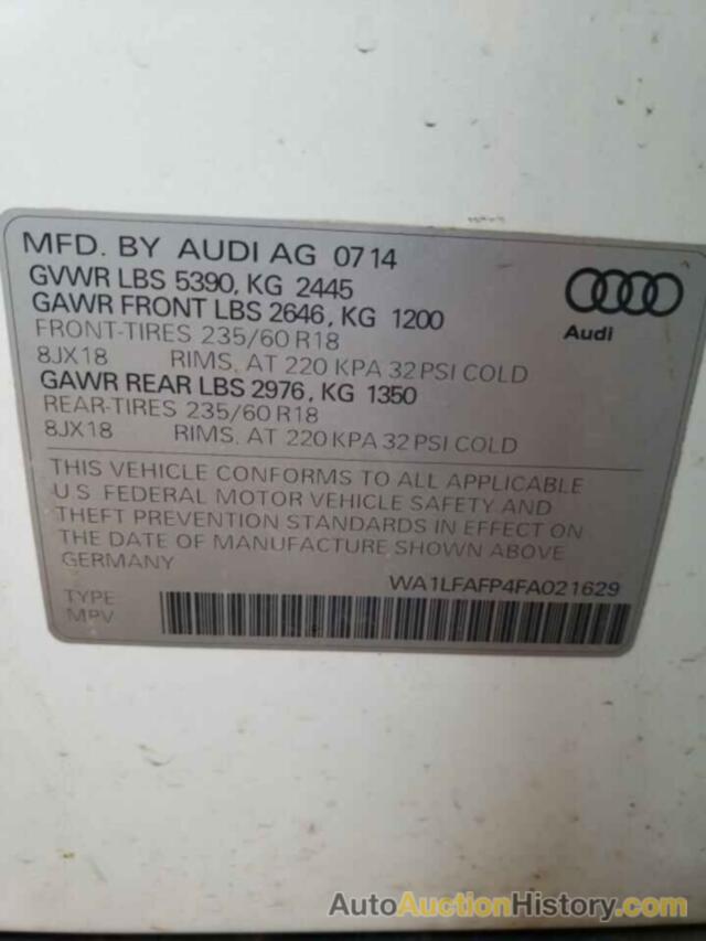 AUDI Q5 PREMIUM PLUS, WA1LFAFP4FA021629