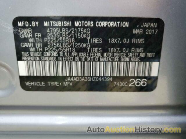 MITSUBISHI OUTLANDER SE, JA4AD3A36HZ044394