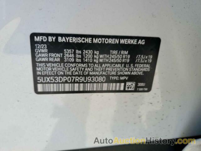 BMW X3 XDRIVE30I, 5UX53DP07R9U93080