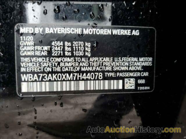 BMW 2 SERIES, WBA73AK0XM7H44078