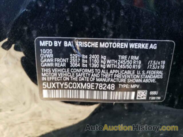 BMW X3 XDRIVE30I, 5UXTY5C0XM9E78248