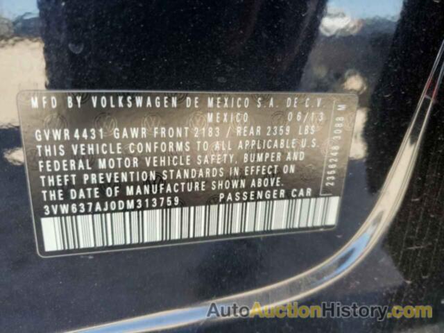 VOLKSWAGEN JETTA HYBRID, 3VW637AJ0DM313759