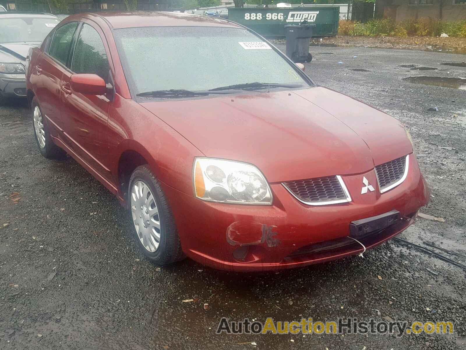 2005 MITSUBISHI GALANT ES MEDIUM, 4A3AB36FX5E060077