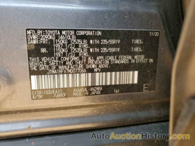 TOYOTA RAV4 XLE PREMIUM, JTMA1RFV7MD077066