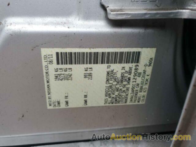 NISSAN ALTIMA BASE, 1N4AL2AP0CC129089