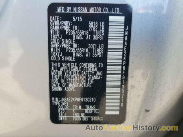 NISSAN QUEST S, JN8AE2KP6F9130210