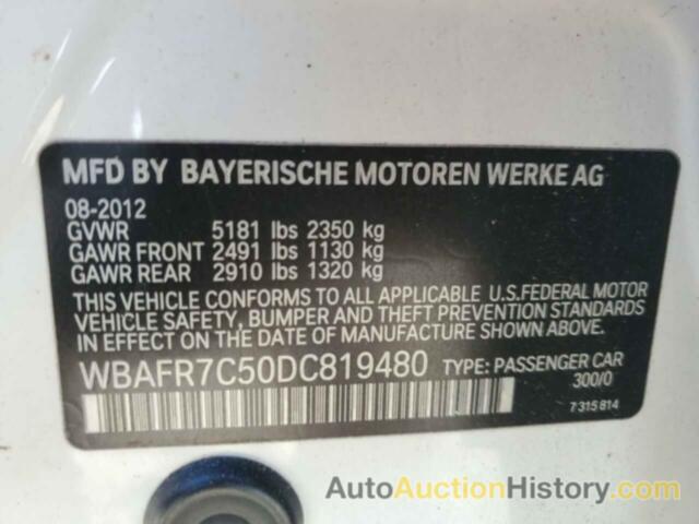 BMW 5 SERIES I, WBAFR7C50DC819480