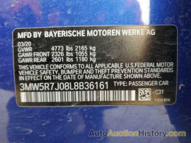 BMW 3 SERIES, 3MW5R7J08L8B36161