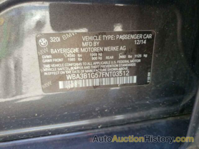 BMW 3 SERIES I, WBA3B1G57FNT03512