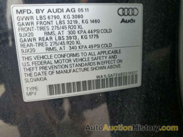 AUDI Q7 PREMIUM PLUS, WA1LGAFE4BD010537