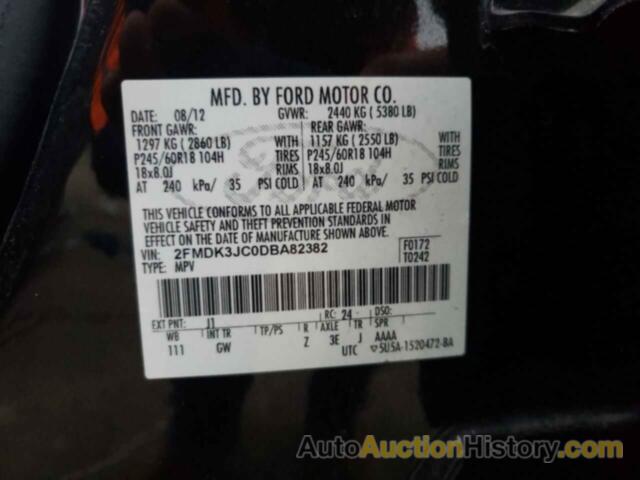 FORD EDGE SEL, 2FMDK3JC0DBA82382