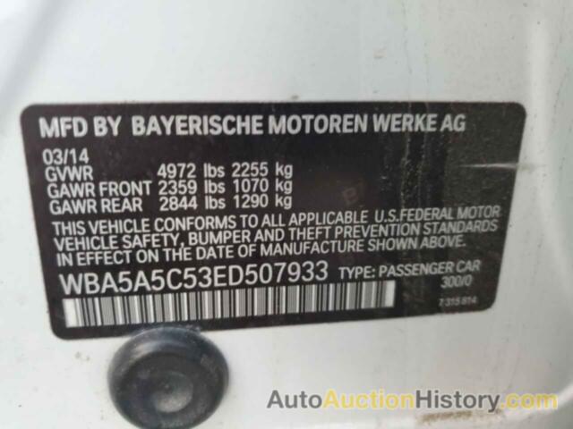 BMW 5 SERIES I, WBA5A5C53ED507933