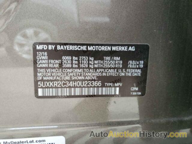 BMW X5 SDRIVE35I, 5UXKR2C34H0U23366