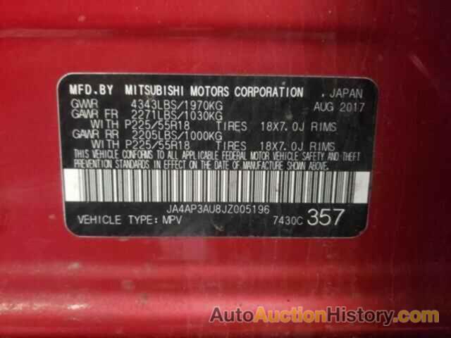 MITSUBISHI OUTLANDER ES, JA4AP3AU8JZ005196