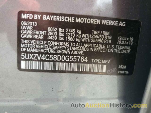 BMW X5 XDRIVE35I, 5UXZV4C58D0G55764