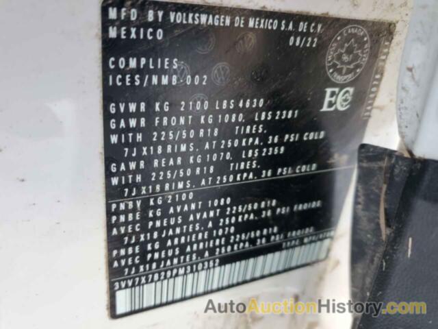 VOLKSWAGEN TAOS COMFO COMFORTLINE, 3VV7X7B29PM310352