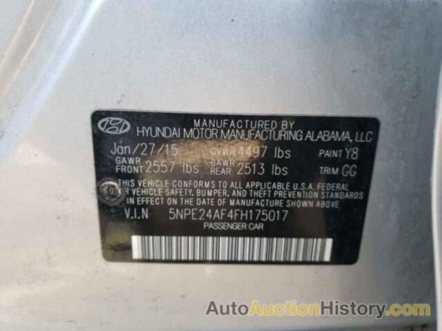 HYUNDAI SONATA SE, 5NPE24AF4FH175017