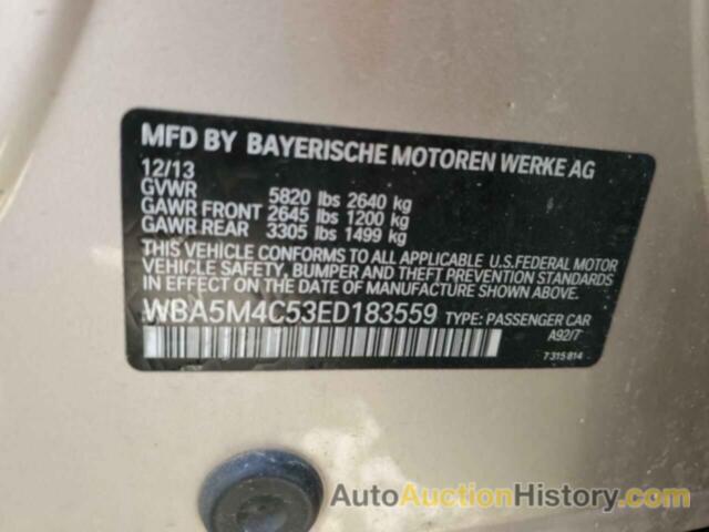 BMW 5 SERIES XIGT, WBA5M4C53ED183559