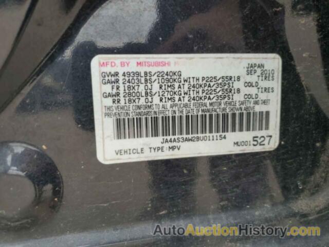 MITSUBISHI OUTLANDER SE, JA4AS3AW2BU011154