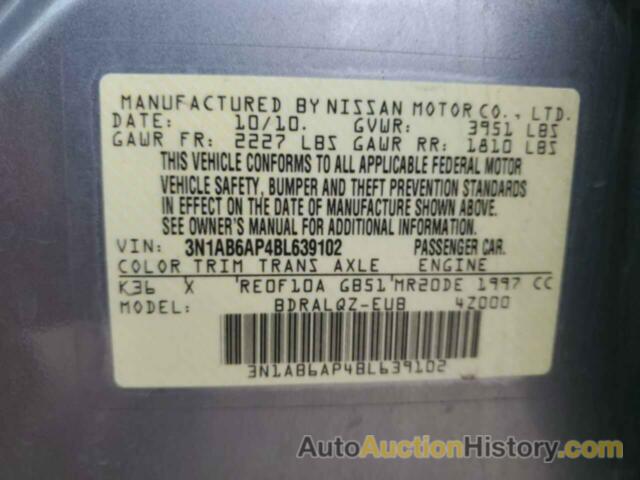 NISSAN SENTRA 2.0, 3N1AB6AP4BL639102