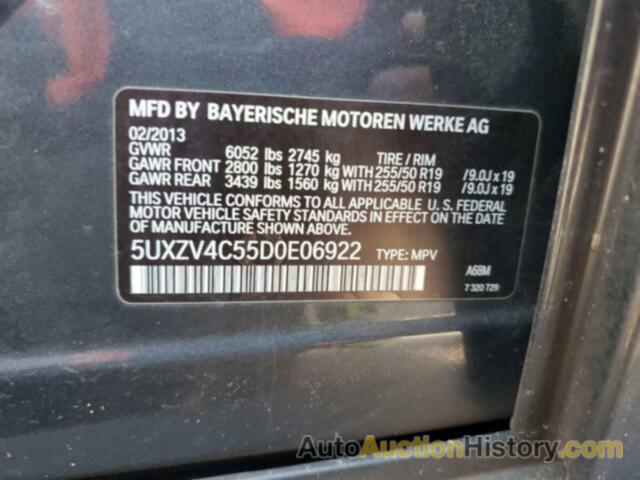 BMW X5 XDRIVE35I, 5UXZV4C55D0E06922