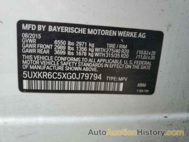 BMW X5 XDRIVE50I, 5UXKR6C5XG0J79794