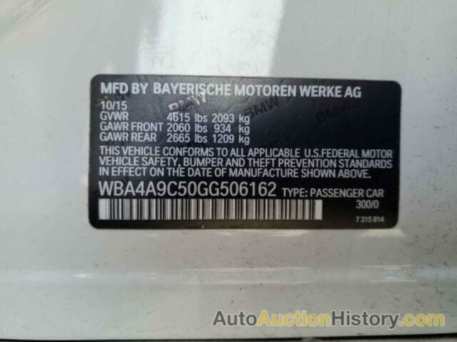 BMW 4 SERIES I GRAN COUPE SULEV, WBA4A9C50GG506162