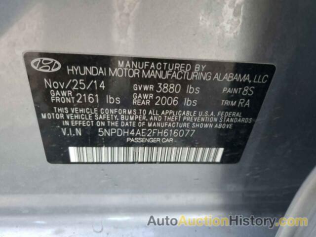 HYUNDAI ELANTRA SE, 5NPDH4AE2FH616077