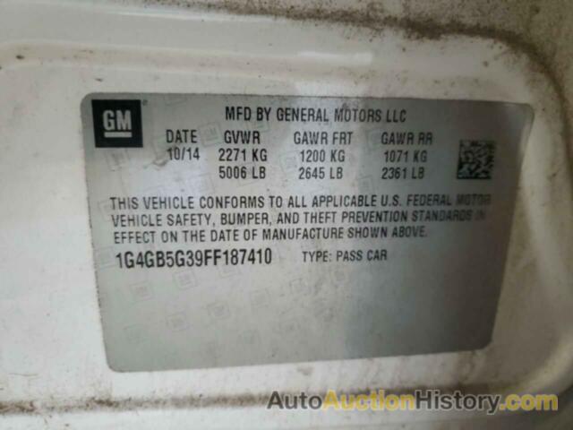 BUICK LACROSSE, 1G4GB5G39FF187410