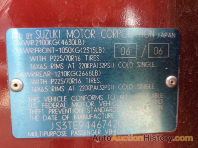 SUZUKI GR VITARA XSPORT, JS3TE944674200823