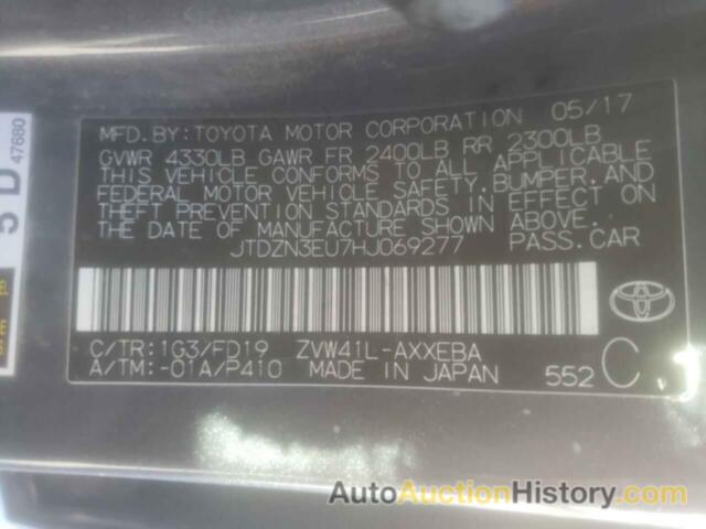 TOYOTA PRIUS, JTDZN3EU7HJ069277