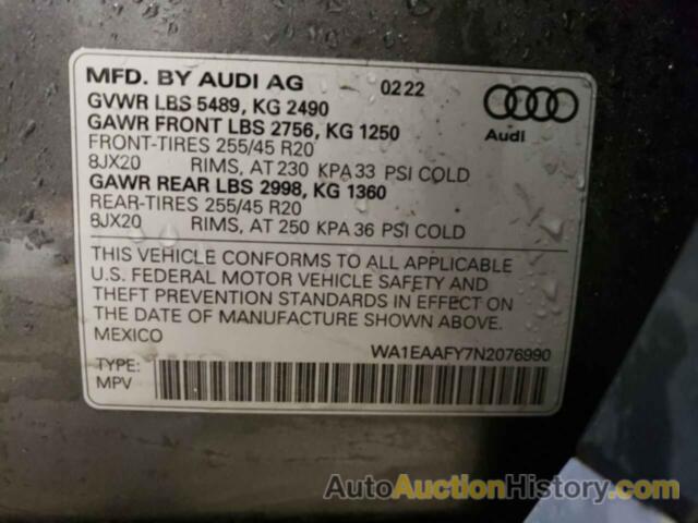 AUDI Q5 PREMIUM PLUS 45, WA1EAAFY7N2076990