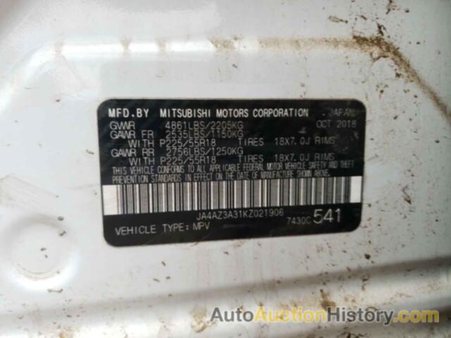 MITSUBISHI OUTLANDER SE, JA4AZ3A31KZ021906