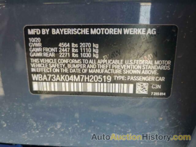 BMW 2 SERIES, WBA73AK04M7H20519