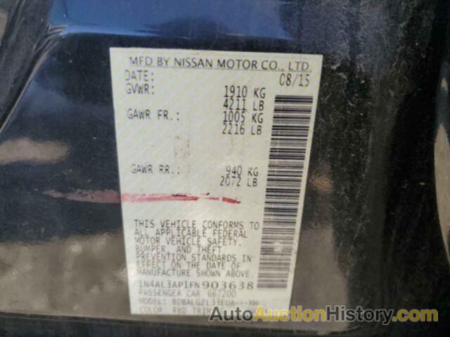 NISSAN ALTIMA 2.5, 1N4AL3AP1FN903638