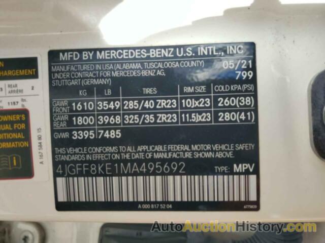 MERCEDES-BENZ GLS-CLASS 63 AMG 4MATIC, 4JGFF8KE1MA495692