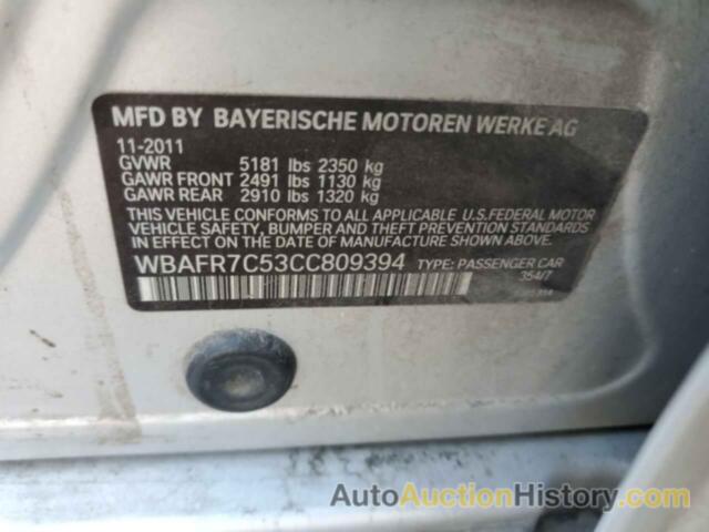 BMW 5 SERIES I, WBAFR7C53CC809394