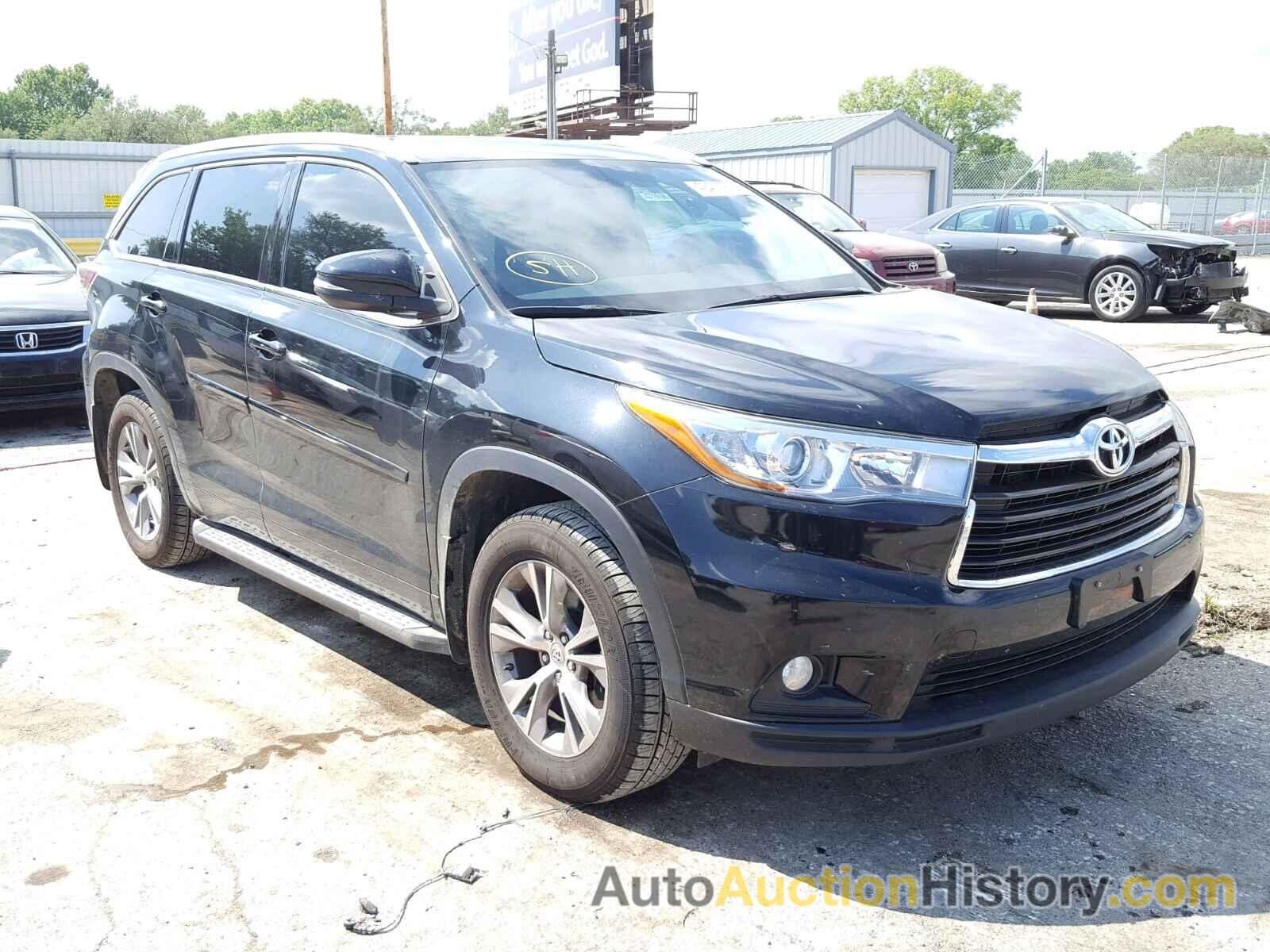 2015 TOYOTA HIGHLANDER XLE, 5TDJKRFH2FS139777