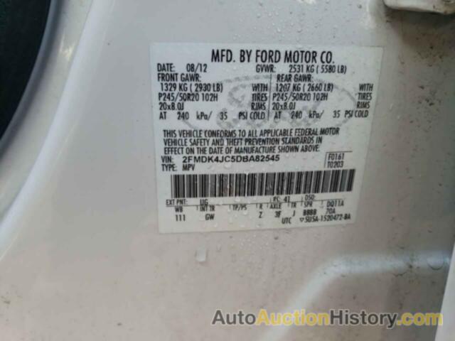 FORD EDGE SEL, 2FMDK4JC5DBA82545