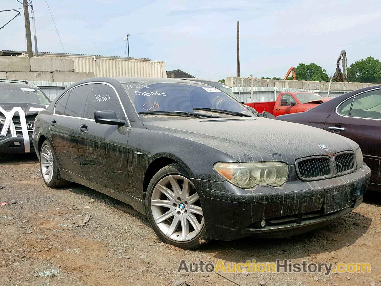 2005 BMW 745 I, WBAGL635X5DP76200