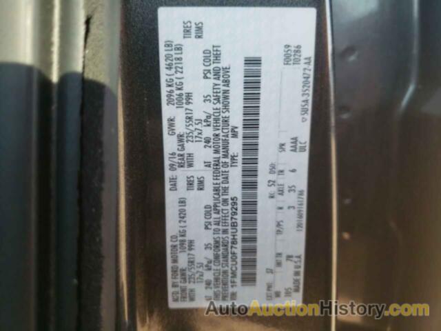 FORD ESCAPE S, 1FMCU0F78HUB79295