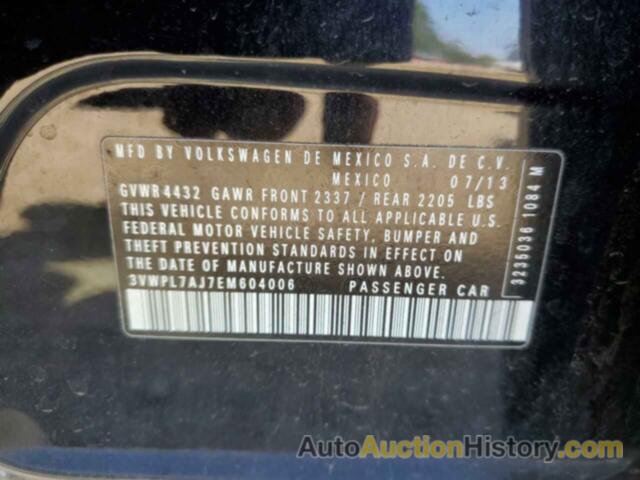 VOLKSWAGEN JETTA TDI, 3VWPL7AJ7EM604006