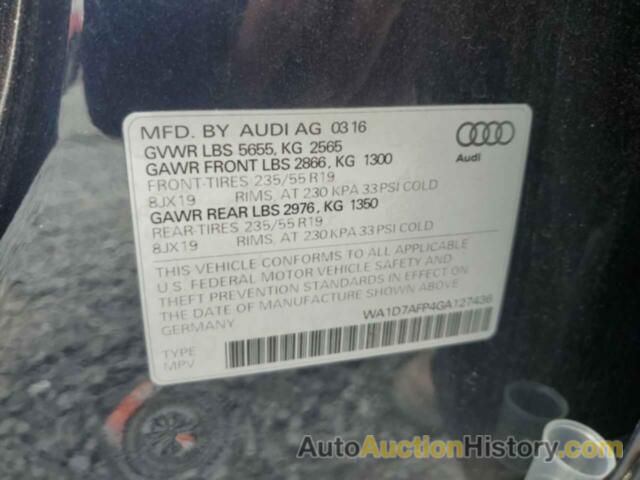 AUDI Q5 PREMIUM PLUS S-LINE, WA1D7AFP4GA127436