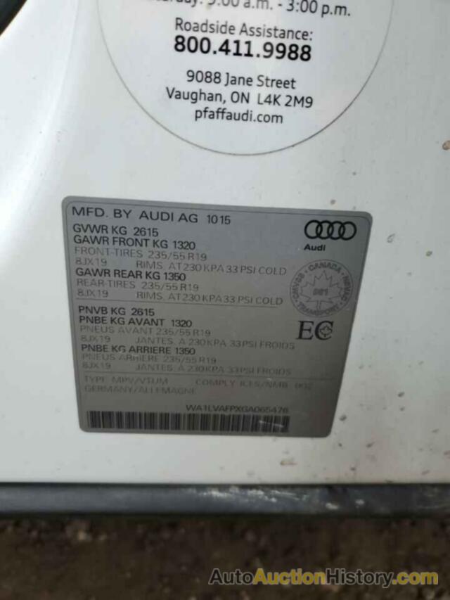 AUDI Q5 TDI TECHNIK, WA1LVAFPXGA065476