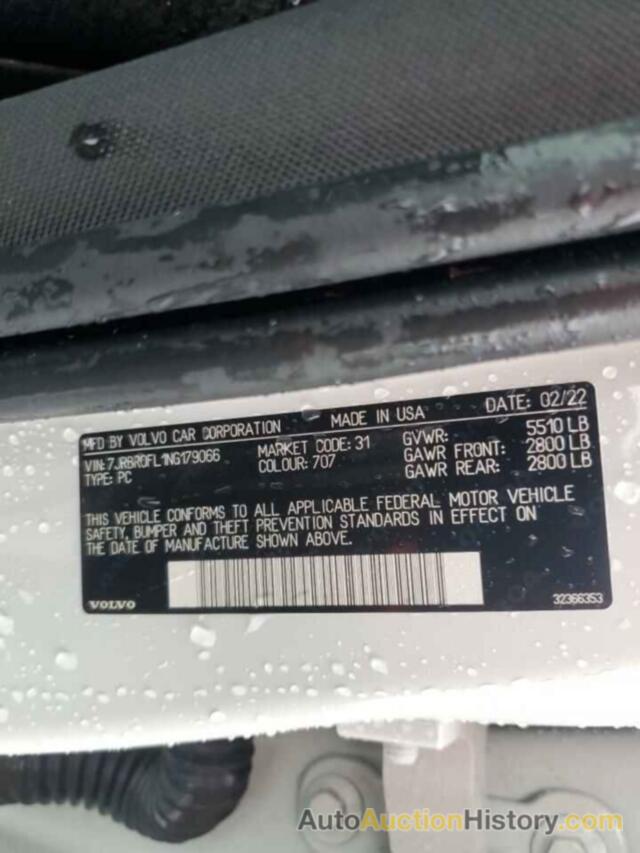 VOLVO S60 T8 REC T8 RECHARGE INSCRIPTION, 7JRBR0FL1NG179066