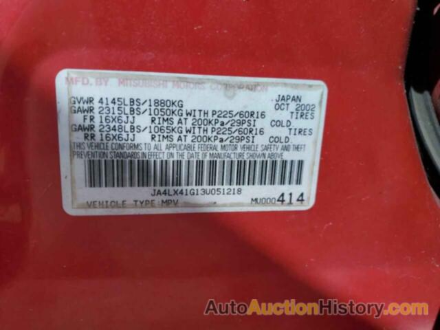 MITSUBISHI OUTLANDER XLS, JA4LX41G13U051218