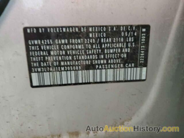 VOLKSWAGEN JETTA TDI, 3VW3L7AJ1EM305089