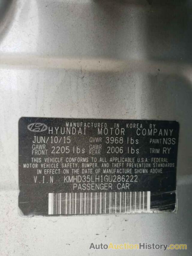 HYUNDAI ALL OTHER, KMHD35LH1GU286222