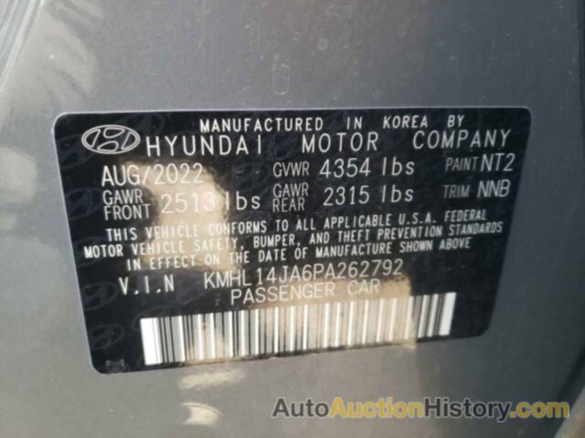 HYUNDAI SONATA SEL, KMHL14JA6PA262792