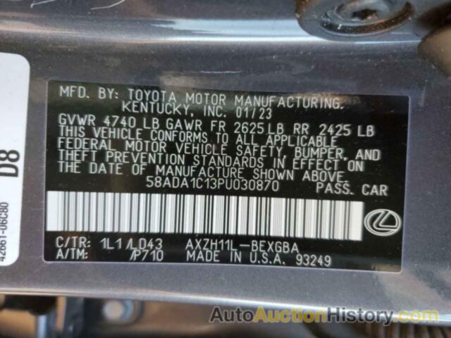 LEXUS ES300 300H BASE, 58ADA1C13PU030870